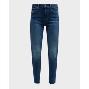 Mother The Looker Ankle Fray Skinny Jeans in Hot Springs Sz 26